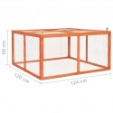 Outdoor Rabbit Hutch 124x120x60 cm Solid Firwood Pet Supplies Dog House Pet Home Cat Bedpen Fence Play