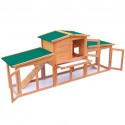  170163  Large Rabbit Hutch Small Animal House Pet Cage with Roofs Wood Pet Supplies Rabbit House Pet Home Pupp