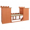   170174 Outdoor Large Rabbit Hutch 192 x 50 x 101 cm House Pet Cage Double House Pet Supplies Rabbit House Pet