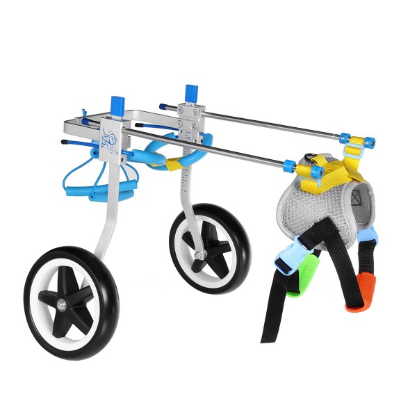 Aluminium Pet Dog Wheelchair Walk Assistant Cart For Pet Dog Handicapped Leg - #1